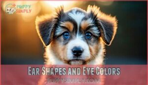 ear shapes and eye colors