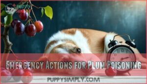 emergency actions for plum poisoning