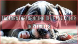 factors influencing blue eye color in pitbulls