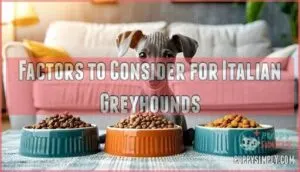 factors to consider for italian greyhounds
