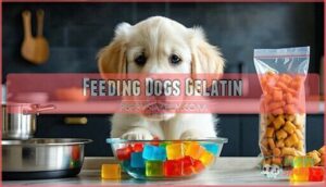 feeding dogs gelatin