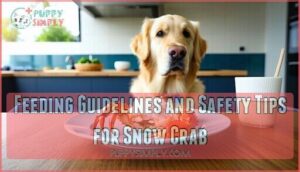 feeding guidelines and safety tips for snow crab