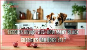 feeding guidelines: how many black cherries can dogs eat