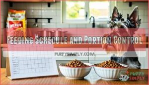 feeding schedule and portion control