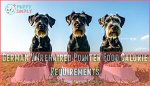 german wirehaired pointer food calorie requirements