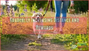 gradually increasing distance and rewards