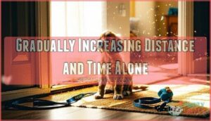gradually increasing distance and time alone