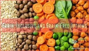 grain-inclusive and grain-free options grain-inclusive and grain-free options