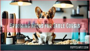 grooming needs for sable corgis