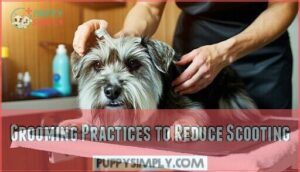 grooming practices to reduce scooting