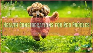 health considerations for red poodles