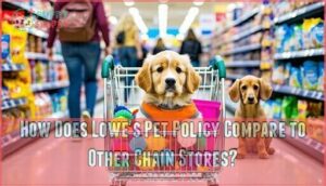 how does lowe's pet policy compare to other chain stores