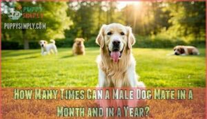 how many times can a male dog mate in a month and in a year