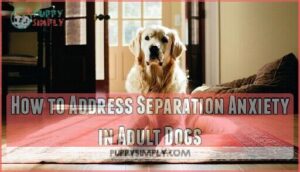 how to address separation anxiety in adult dogs