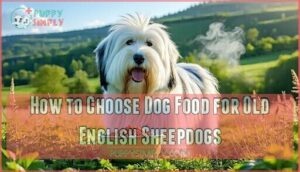 how to choose dog food for old english sheepdogs