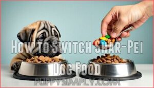 how to switch shar-pei dog food