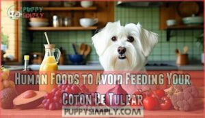human foods to avoid feeding your coton de tulear
