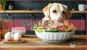 is salad ok for dogs