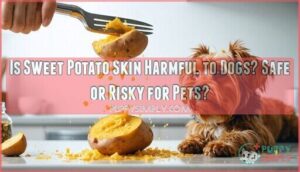 is sweet potatoe skin harmful to dogs