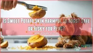 is sweet potatoe skin harmful to dogs