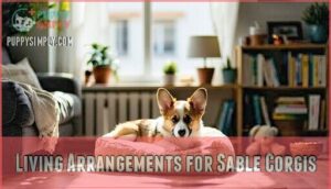 living arrangements for sable corgis