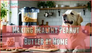 making healthy peanut butter at home