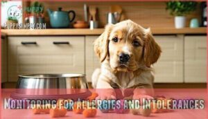 monitoring for allergies and intolerances