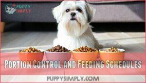portion control and feeding schedules