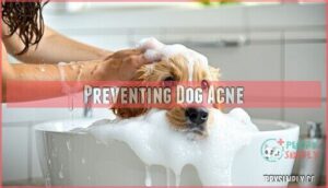 preventing dog acne
