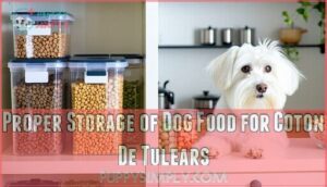 proper storage of dog food for coton de tulears