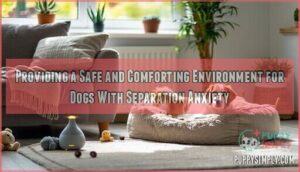 providing a safe and comforting environment for dogs with separation anxiety