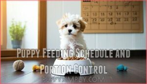 puppy feeding schedule and portion control