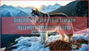 qualities to look for in alaskan malamute-specific dog food