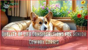 quality of life considerations for senior cowboy corgis