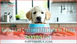rating and customer feedback of raised right dog food