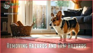 removing hazards and trip hazards