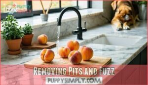 removing pits and fuzz