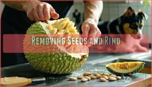removing seeds and rind