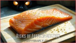 risks of feeding salmon