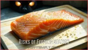 risks of feeding salmon