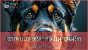 rottweiler husky mix temperament