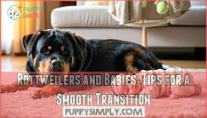 rottweilers and babies: tips for a smooth transition
