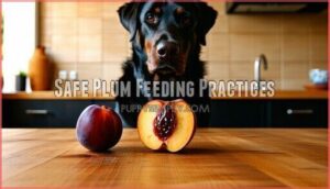 safe plum feeding practices