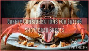 safety considerations for eating snow crab shells