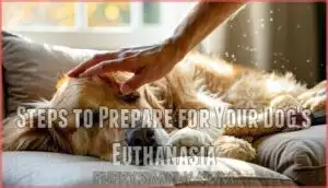 steps to prepare for your dog's euthanasia