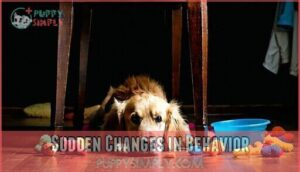 sudden changes in behavior
