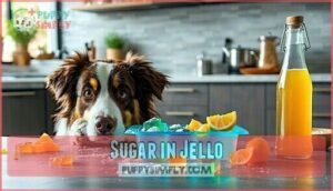 sugar in jello