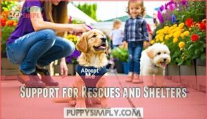 support for rescues and shelters