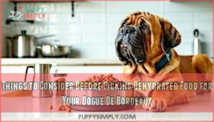 things to consider before picking dehydrated food for your dogue de bordeaux