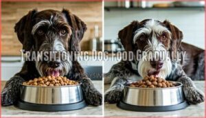 transitioning dog food gradually